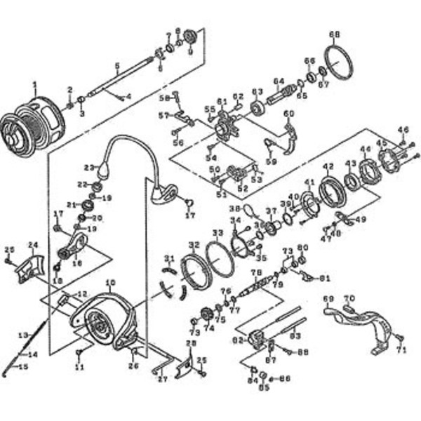ダイワ(Daiwa) パーツ:モアザンブランジーノ 2508SH LBD スプール NO