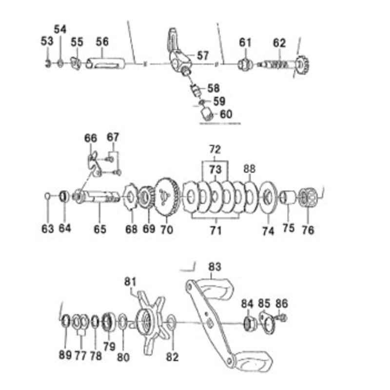 ダイワ(Daiwa) パーツ:ミリオネアHL-SSS凛牙 103 ウォームシャフトW NO