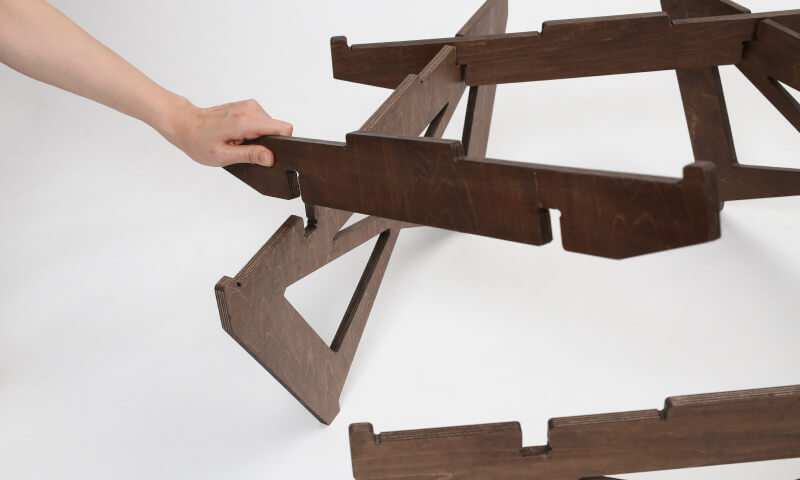 Hilander(ハイランダー) プライウッドヘキサゴンテーブル 【1年保証