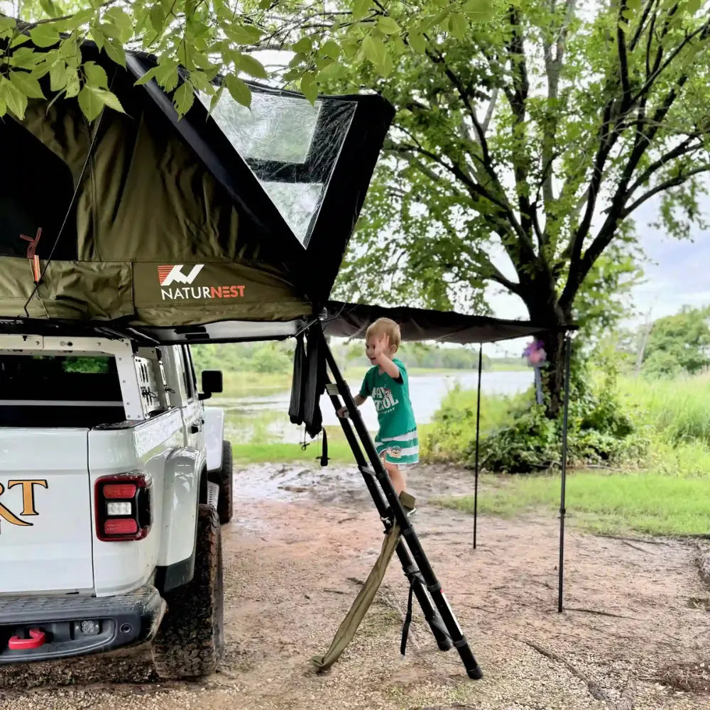Naturnest ABS Fold-out Hard Shell Rooftop Tent | 2-3 Person | Add