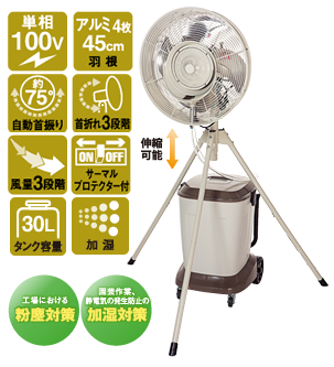 株式会社ナカトミ ｜ 遠心式ミストファン SPM-A