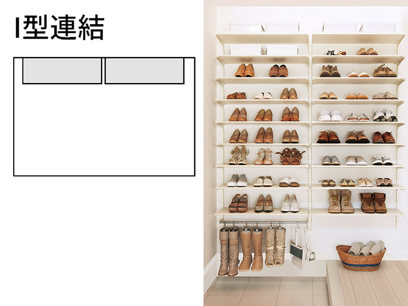 特長 | 玄関・クローゼット収納 | アームハング棚柱SS | 南海プライウッド