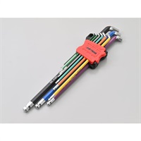 マルチカラー 六角レンチセット ショート インチサイズ｜ハンドツール