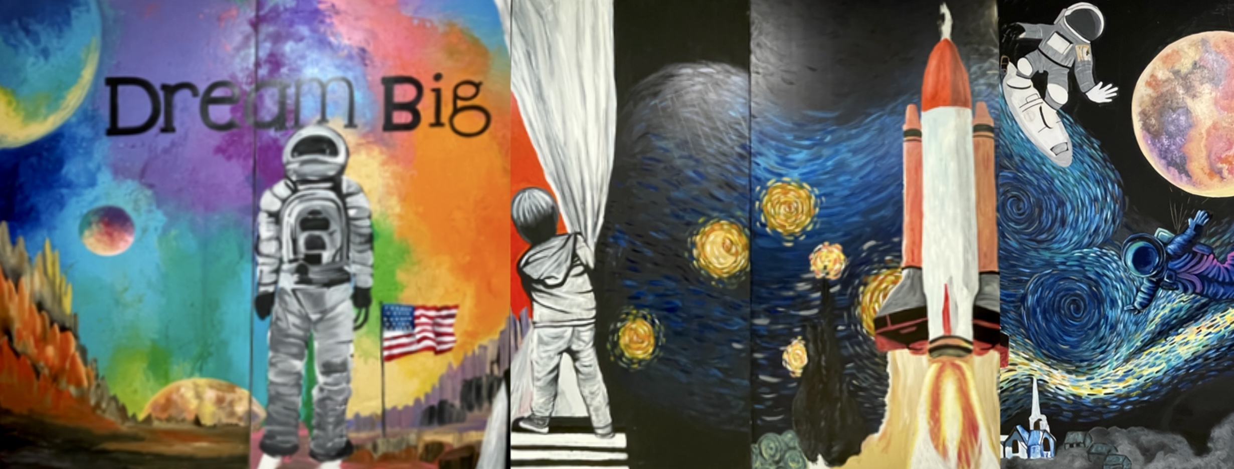 Student Art Murals at Johnson Celebrate 25 Years of Humanity in