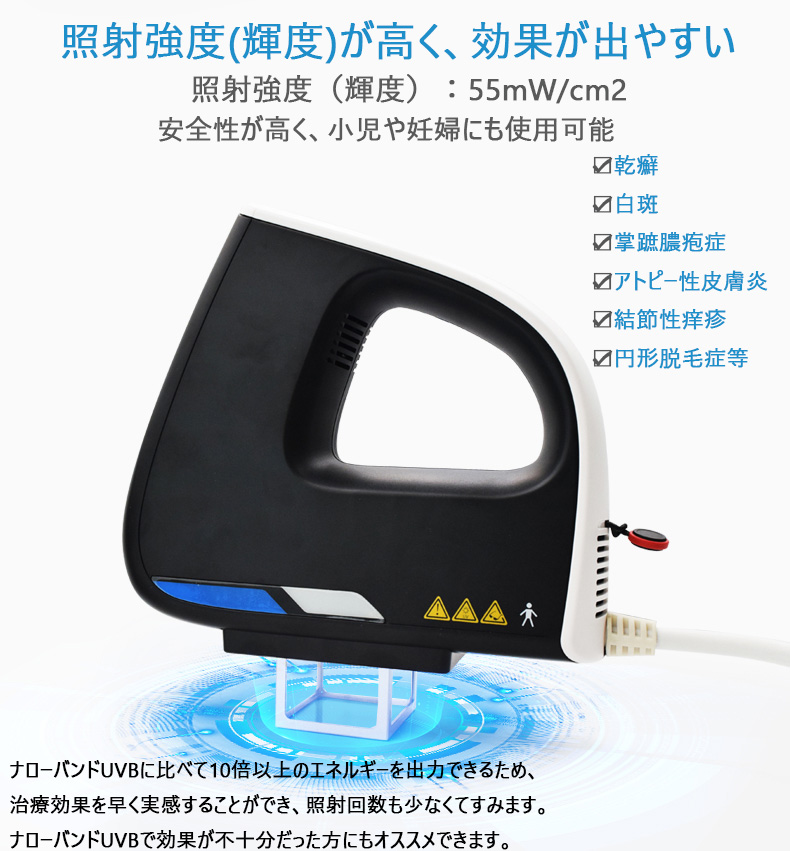 家庭用エキシマライト光線治療器[個人輸入]｜在宅での(白斑、乾癬など