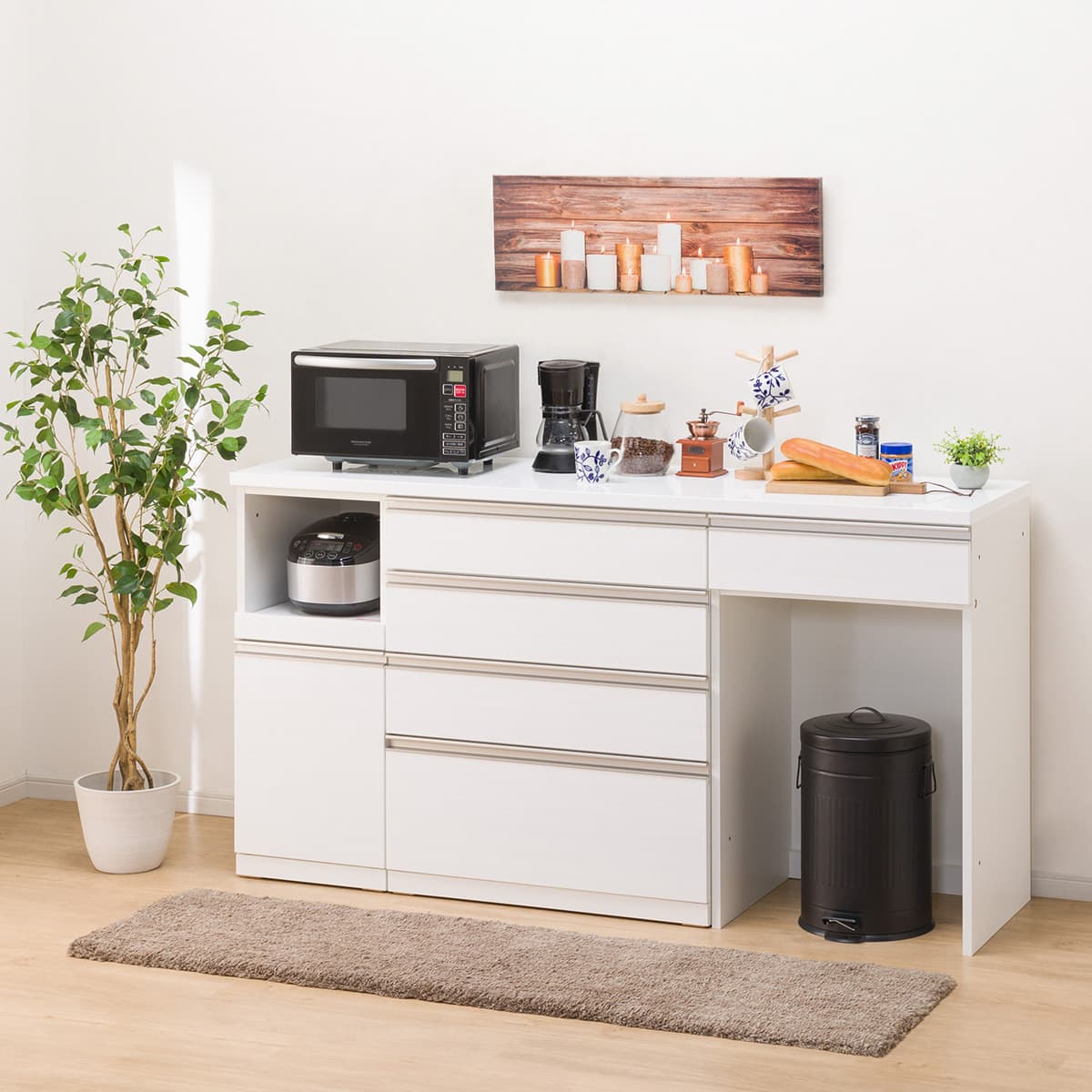 キッチンカウンター(リガーレ180CT WH) | ニトリネット【公式】 家具