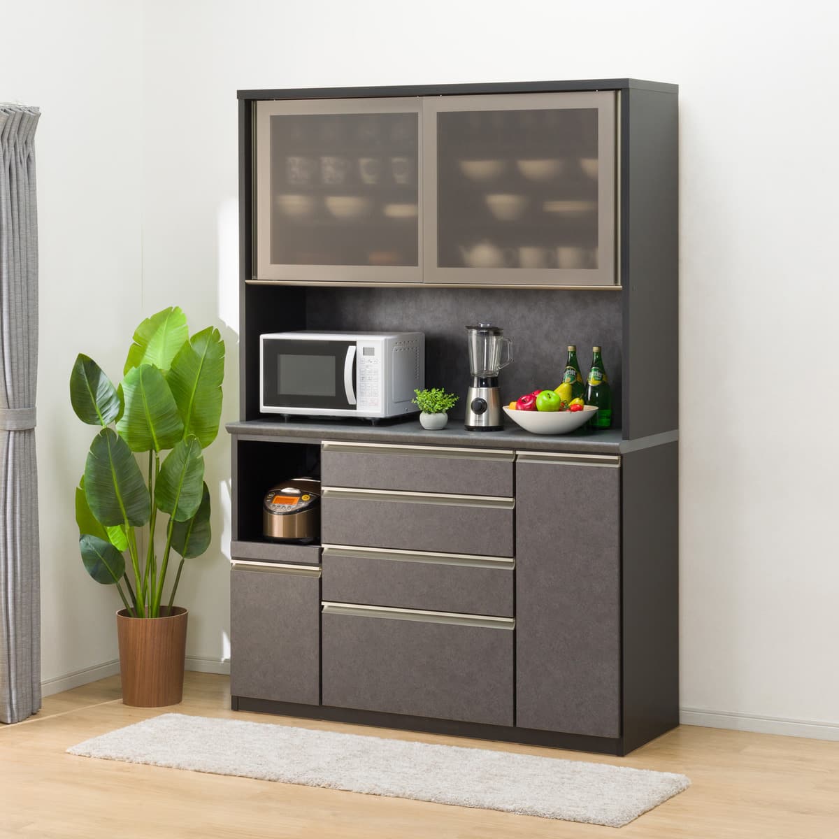 キッチンボード ダークブラウン | ニトリネット【公式】 家具