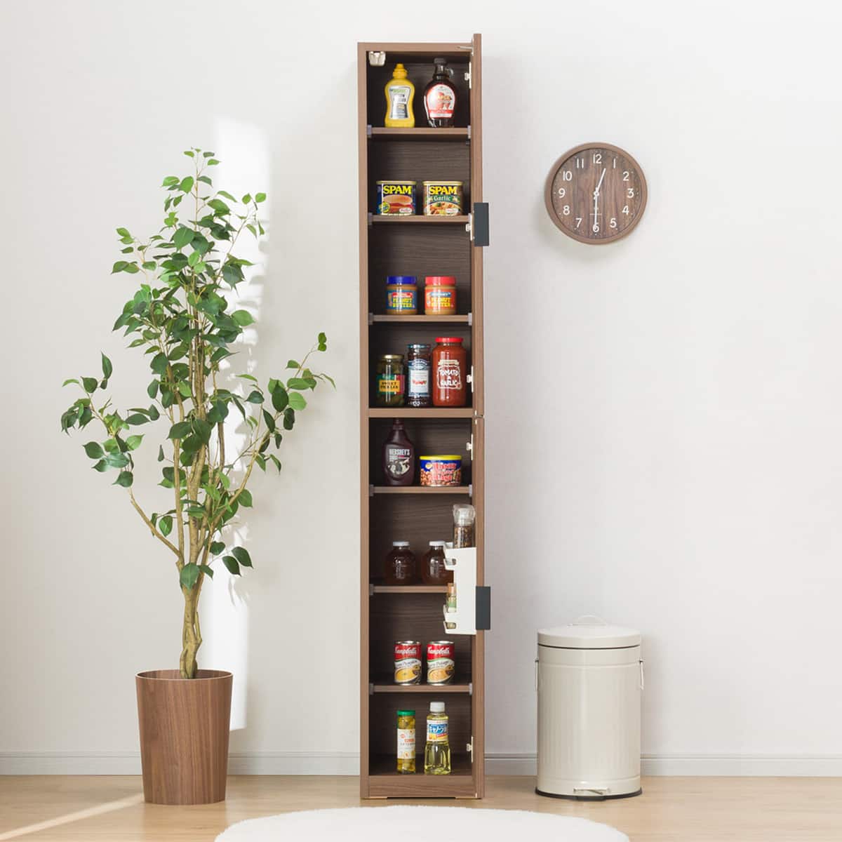 スリムストッカー(エトナ 30DD MBR) | ニトリネット【公式】 家具