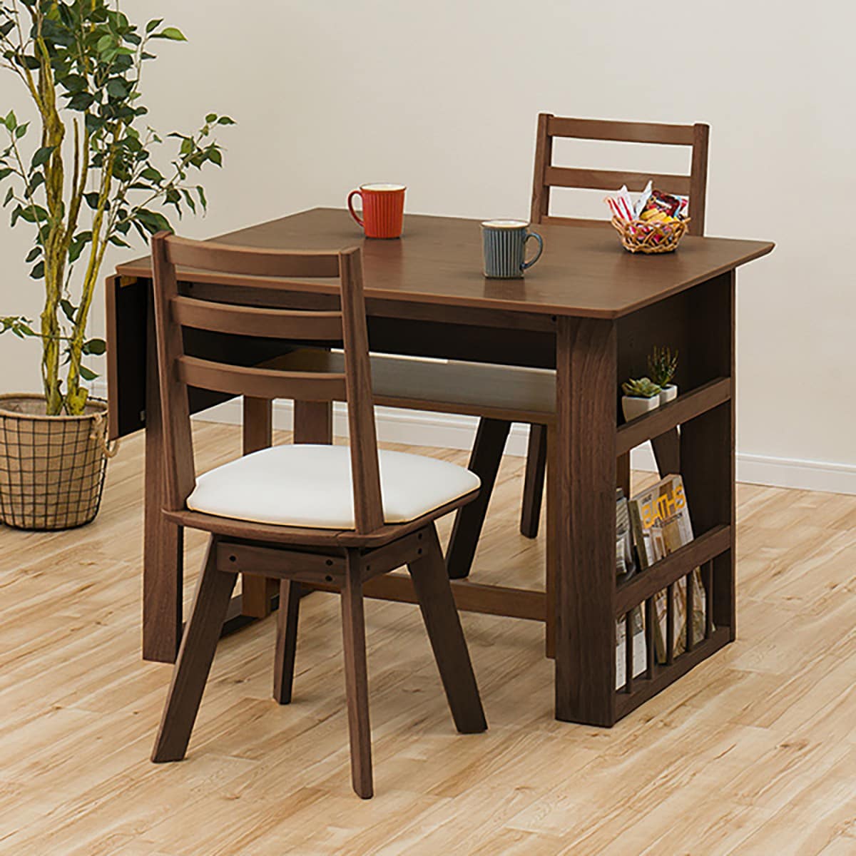 伸長式ダイニングテーブル(ロピア2 MBR) | ニトリネット【公式】 家具