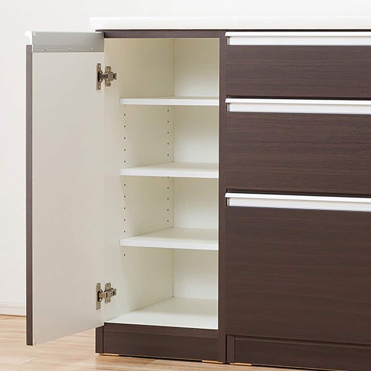 キッチンカウンター(レジューム 150SL-R DBR) | ニトリネット【公式