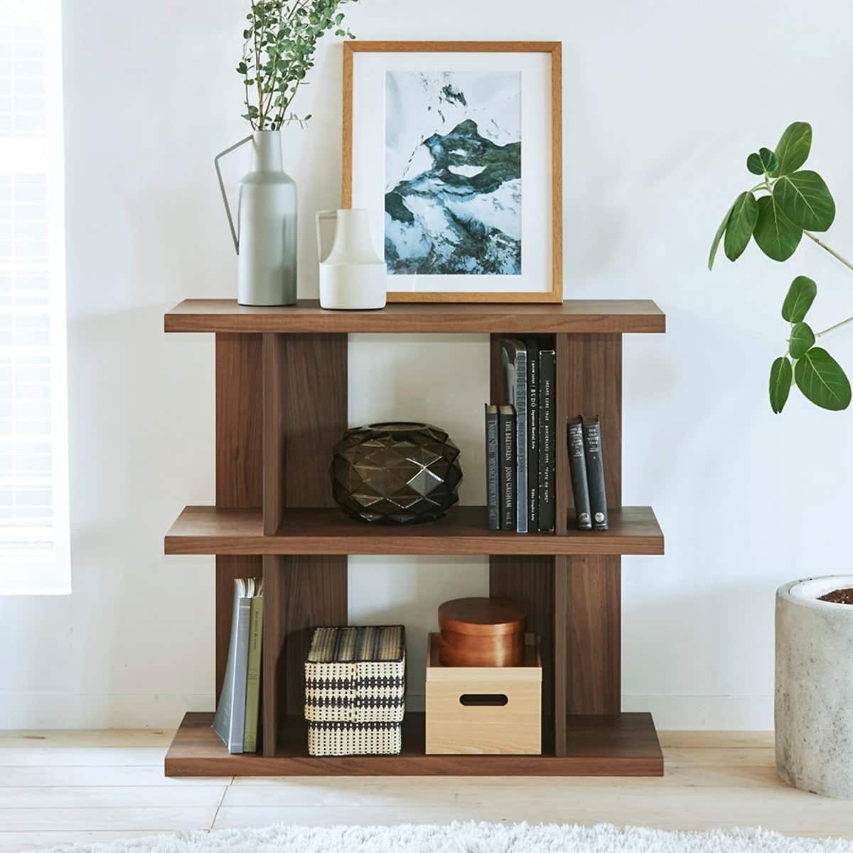 オープンラック2段 (SO1 幅82cm DBR) | ニトリネット【公式】 家具