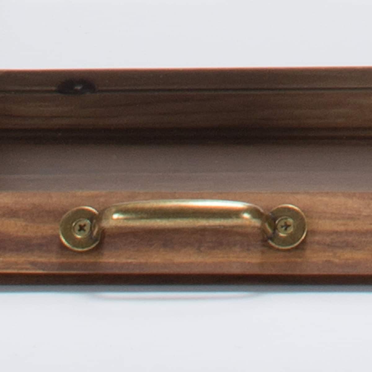 おしゃれなヴィンテージ風カウンター上収納ガラス扉〔幅40cm高さ25cm