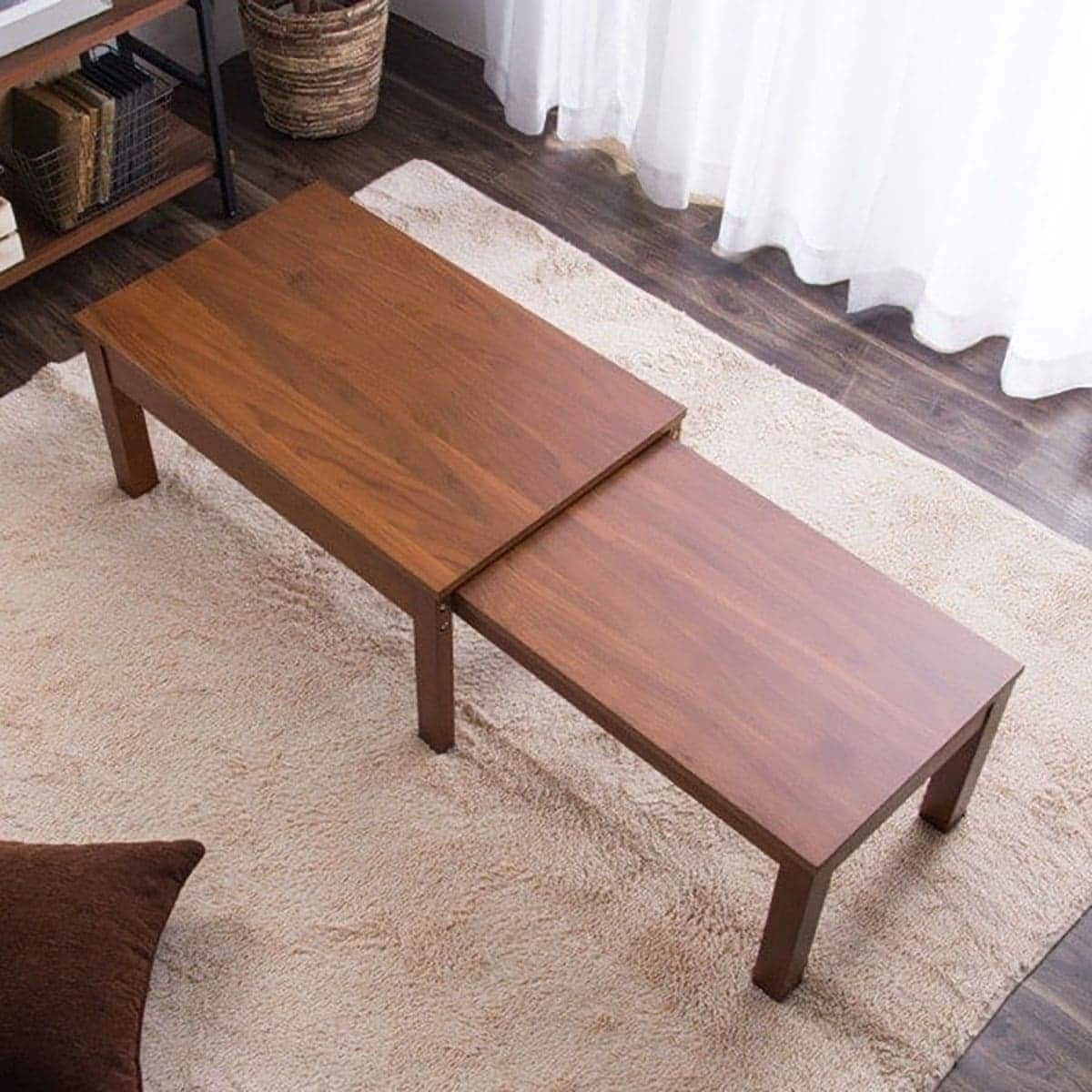 幅が自在に変えられる伸長式テーブル (幅80-140cm RP WN) | ニトリ