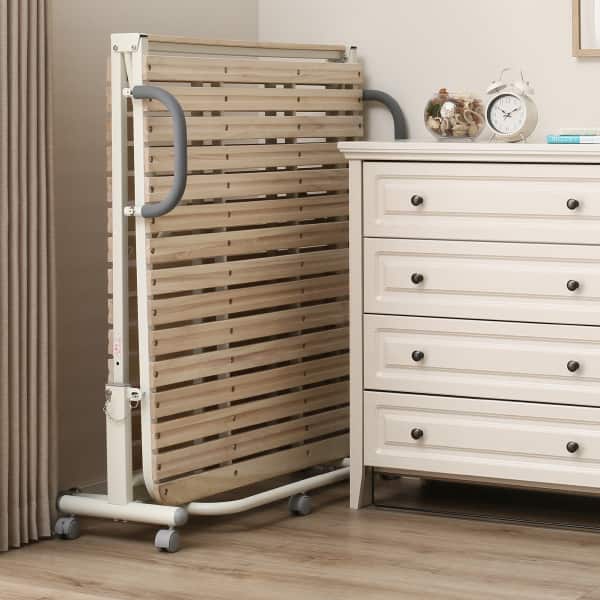 シングル 折りたたみ桐すのこパイプベッド ハイタイプ(VW) | ニトリ