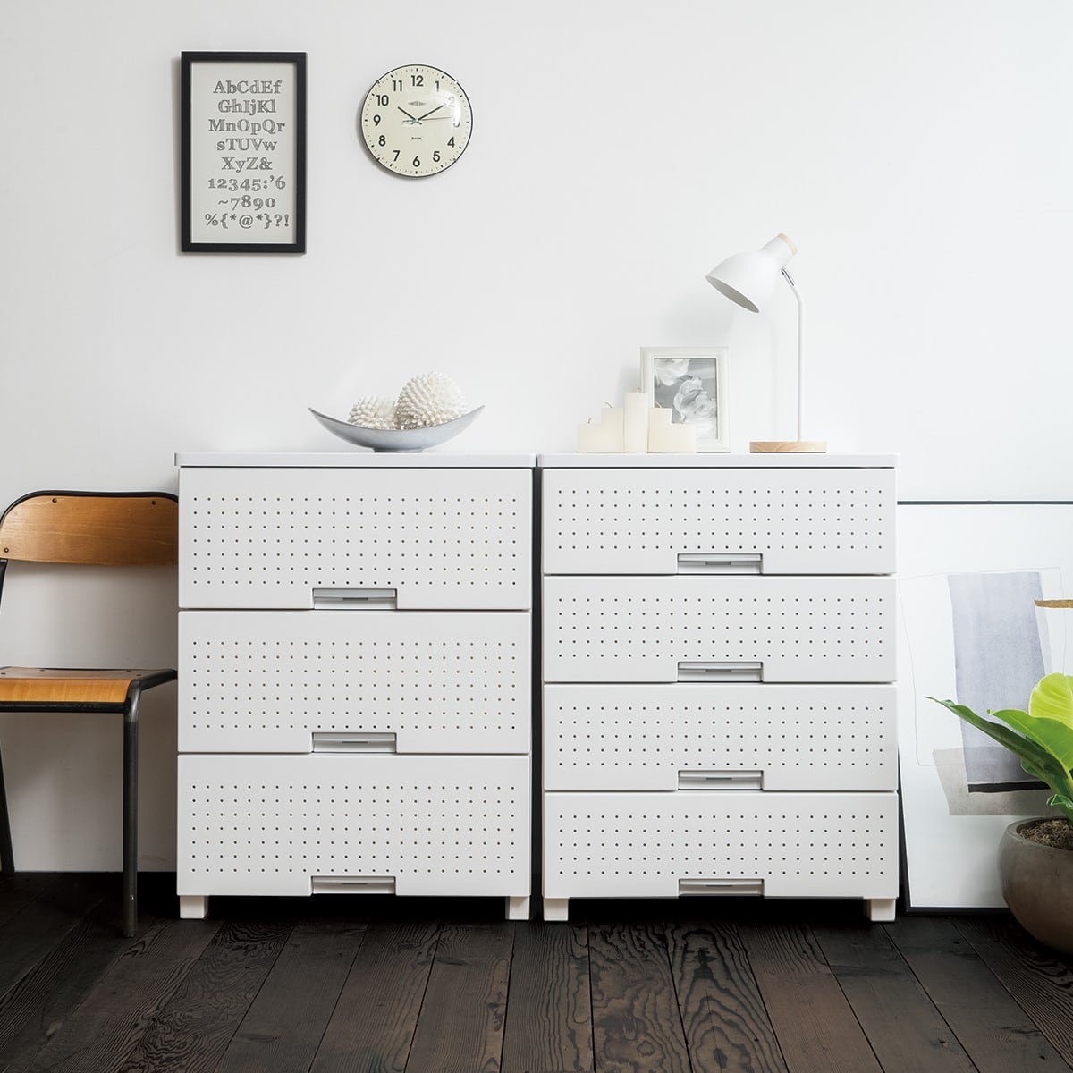 飾る・見せる収納 フィッツプラス 幅65cm 4段(ホワイト) | ニトリ