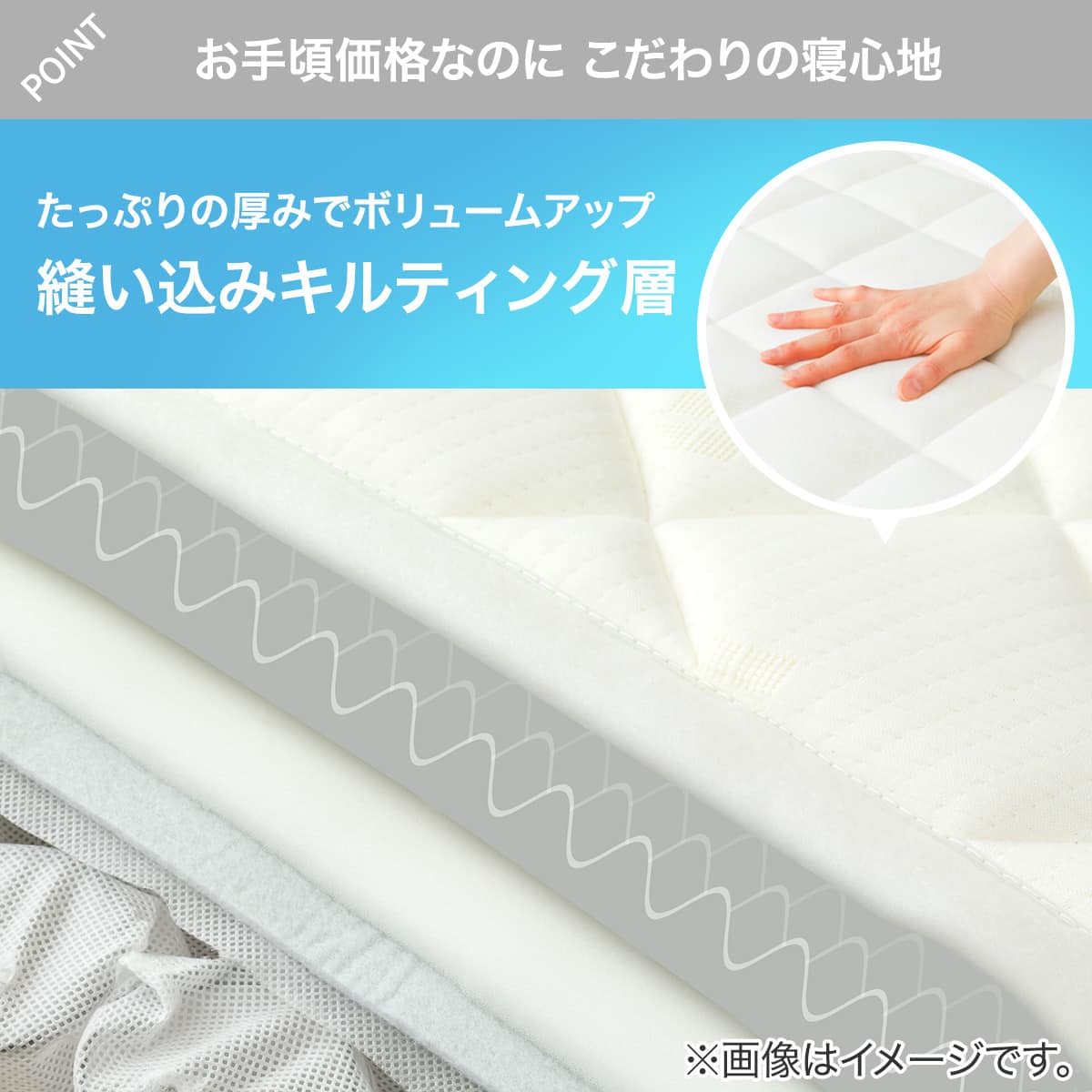 シングル 圧縮ポケットコイルマットレス (RX05 厚さ20cm) | ニトリ