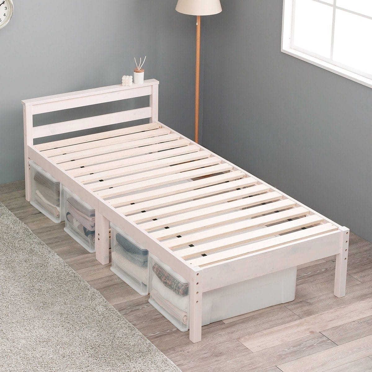 高さ調整可能頑丈すのこベッド(シングル WW) | ニトリネット【公式