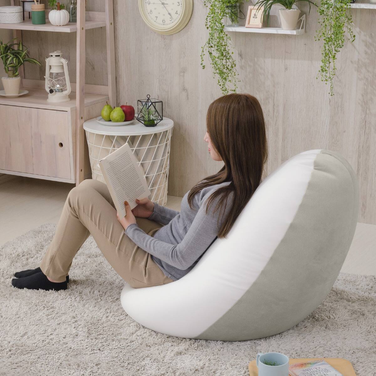 ドロップ型ビーズクッション(グレ－) | ニトリネット【公式】 家具