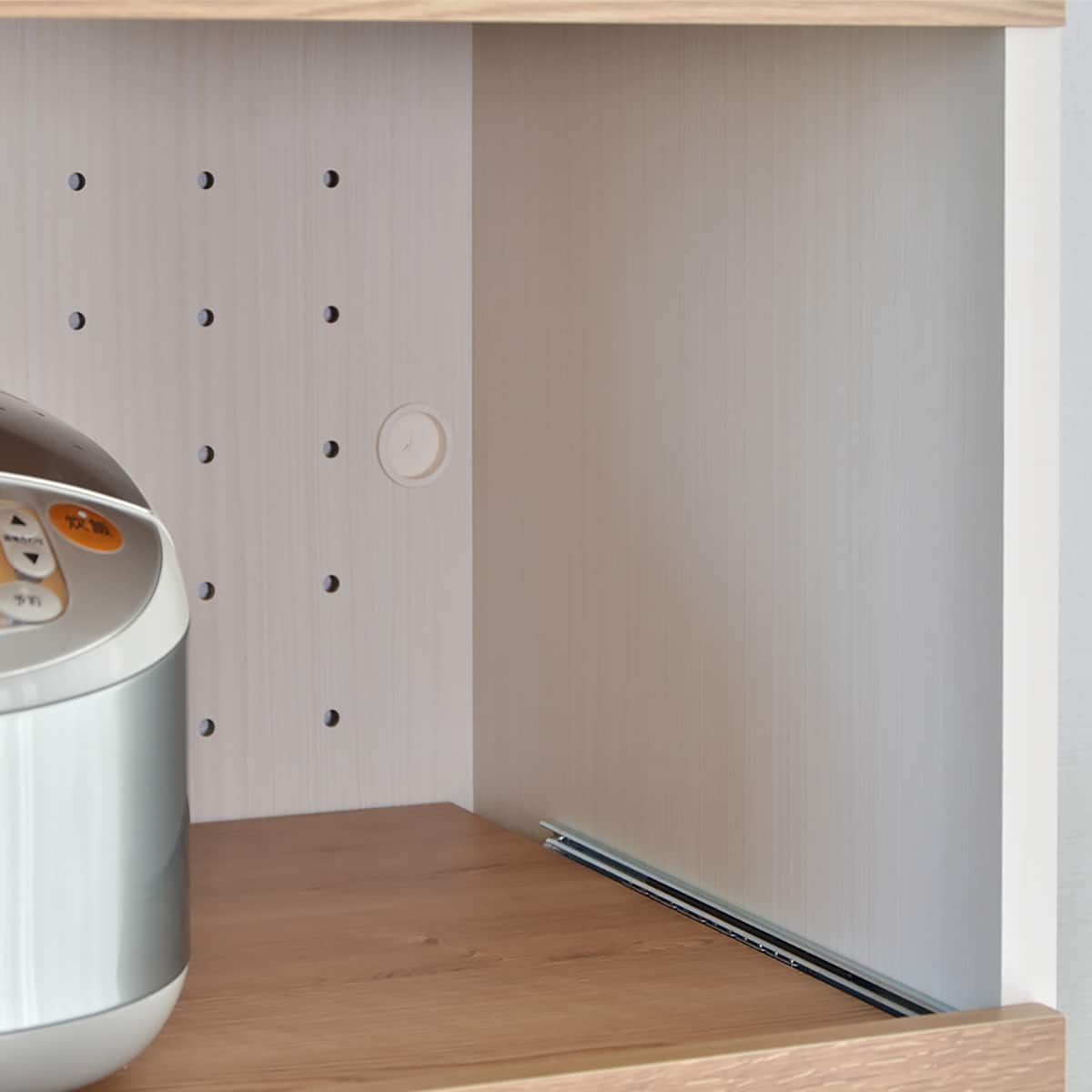 ごみ箱が入るキッチンラック (高さ約128cm WH) | ニトリネット【公式