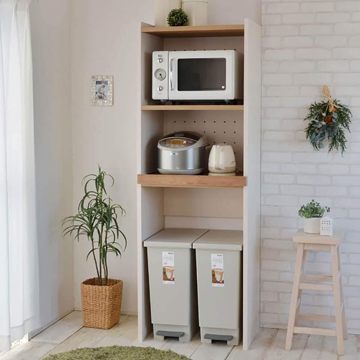 ごみ箱が入るキッチンラック (高さ約173cm WH) | ニトリネット【公式