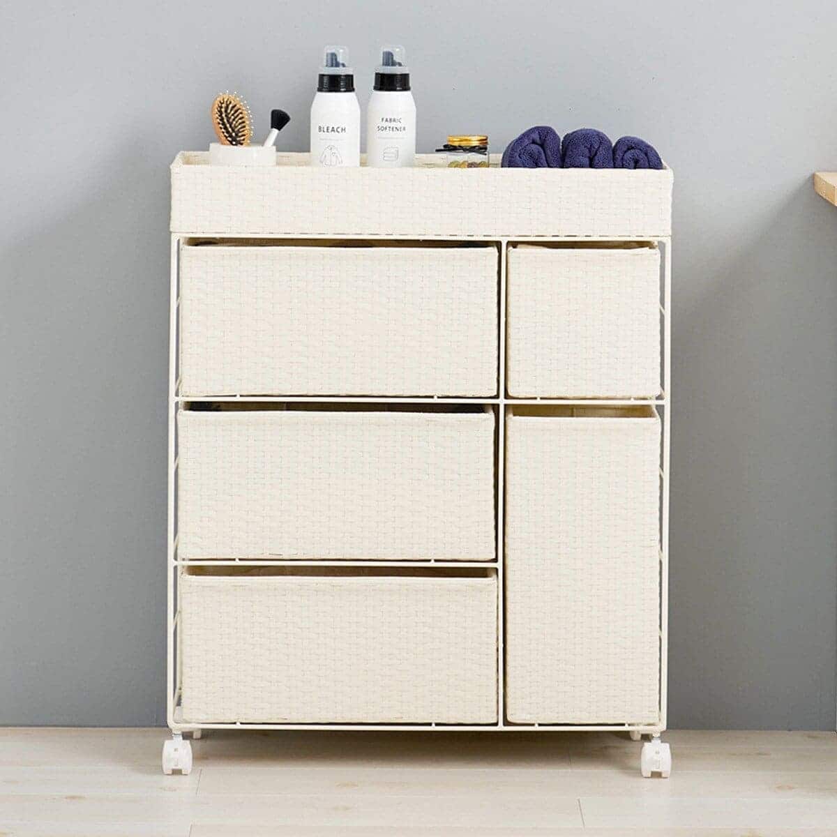 ランドリーチェスト (幅66 引出5杯 ホワイト) | ニトリネット【公式