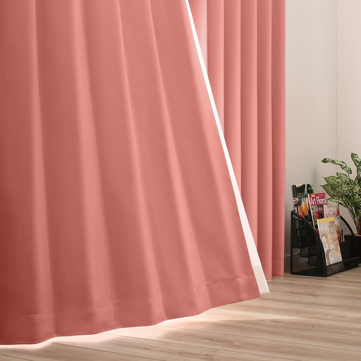 遮光1級・遮熱・防炎・156サイズ・45色 ローズ(RO-3 100×135×2