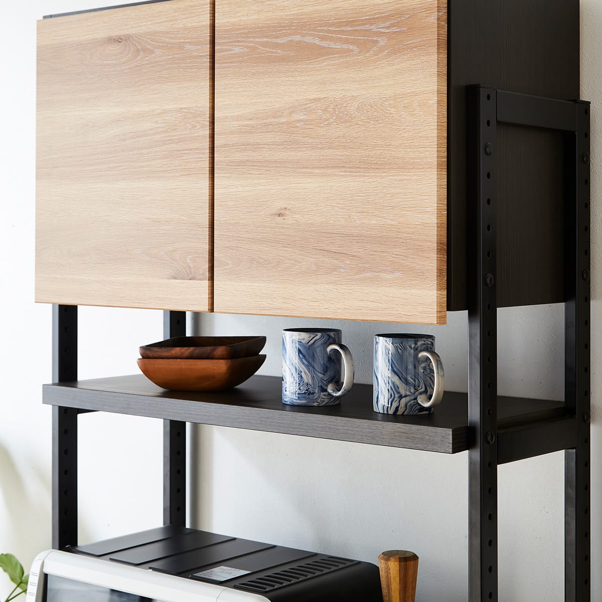 ヴィンテージテイストの完成品キッチンボード (80 NA) | ニトリネット