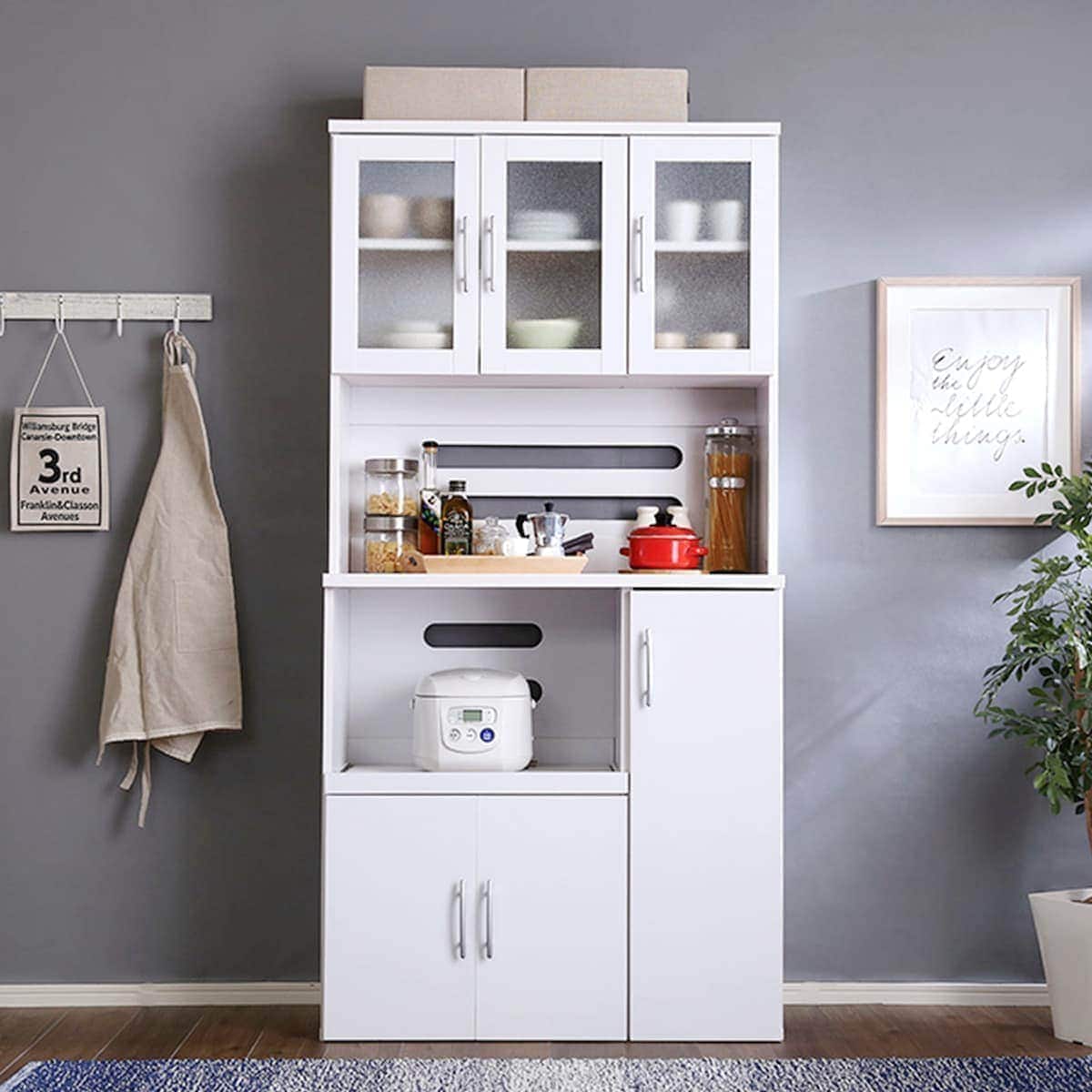 大容量収納キッチンボード (WH) | ニトリネット【公式】 家具