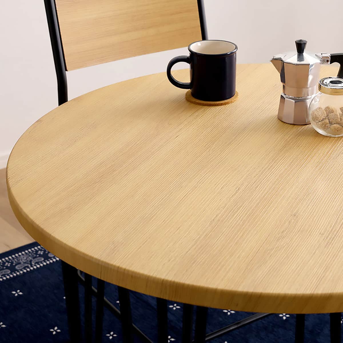 ヴィンテージ円形ダイニング3点セット (NA) | ニトリネット【公式