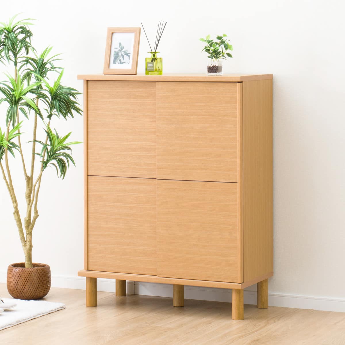 シューズボックス(HKD80 LBR) | ニトリネット【公式】 家具