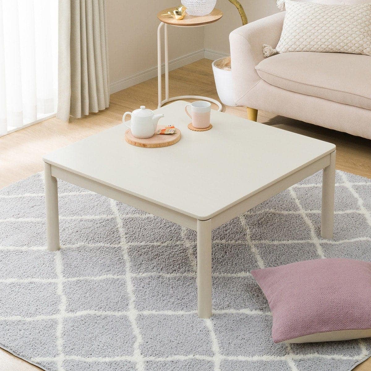 正方形リビングこたつ(GC22 8080 WW) | ニトリネット【公式】 家具