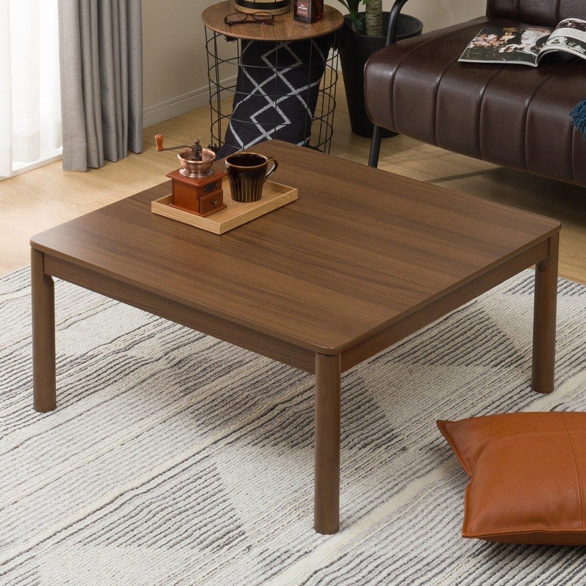 正方形リビングこたつ(GC22 8080 MBR) | ニトリネット【公式】 家具