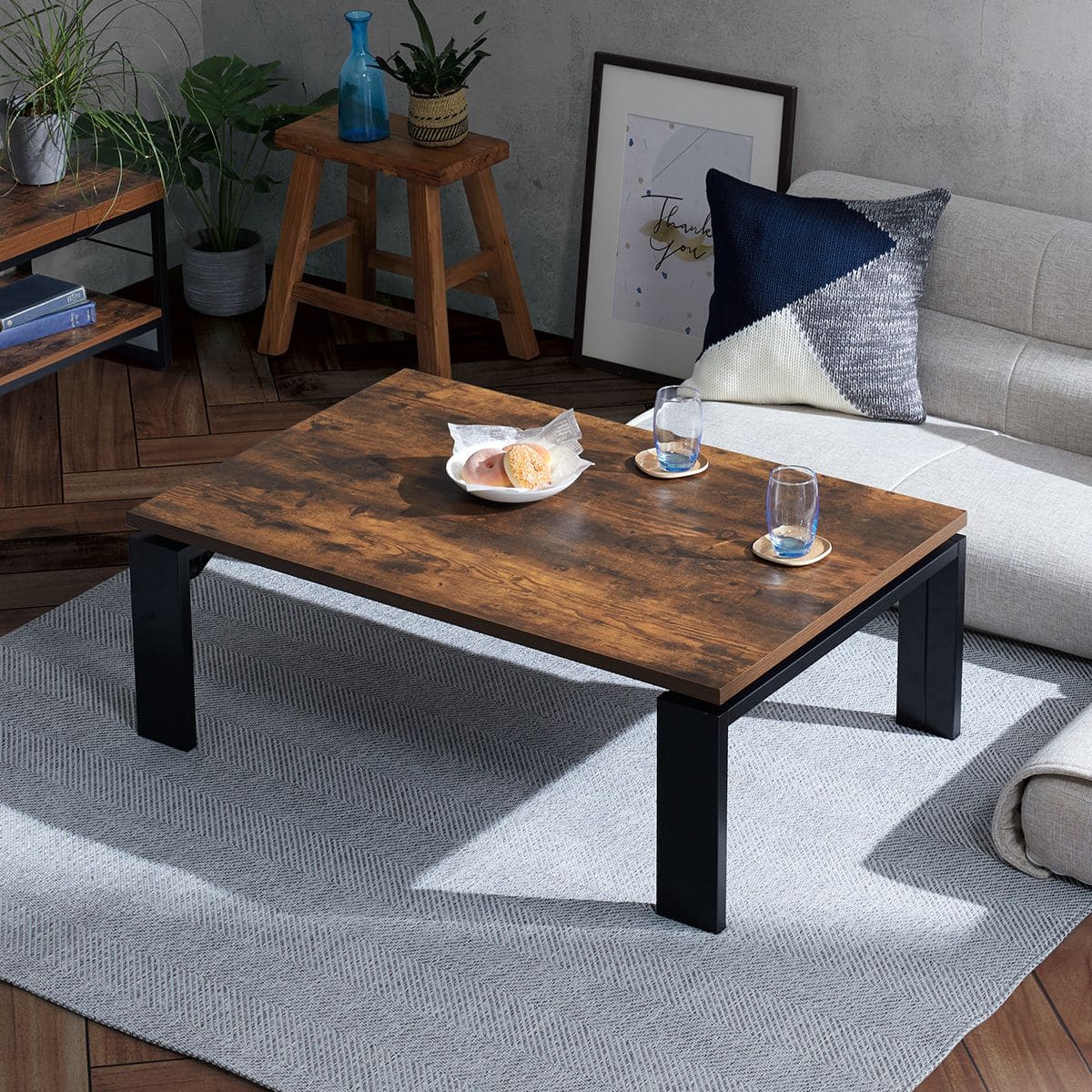 リビングこたつ(フロットC 105 ヴィンテージBR) | ニトリネット【公式