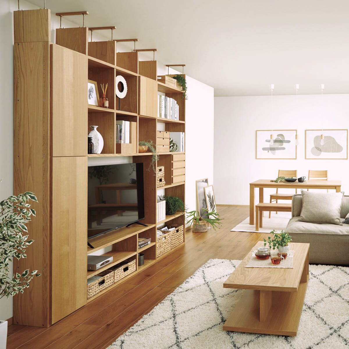 センターテーブル(コネクト120 LBR キャスター) | ニトリネット【公式