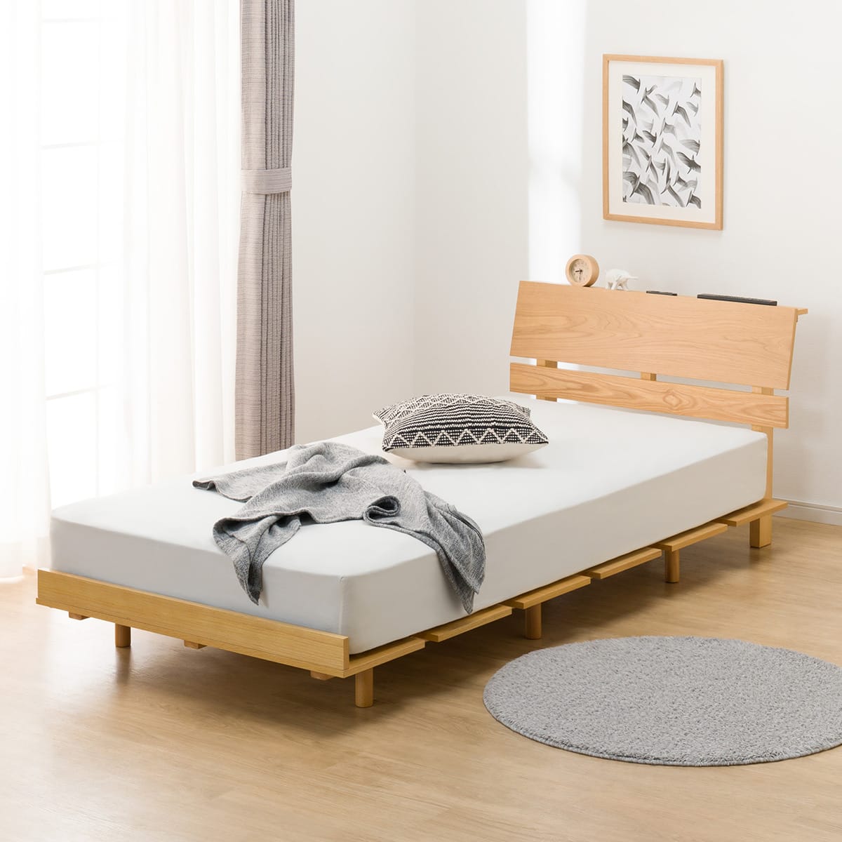 シングルベッドフレーム(BN-002 LBR) | ニトリネット【公式】 家具