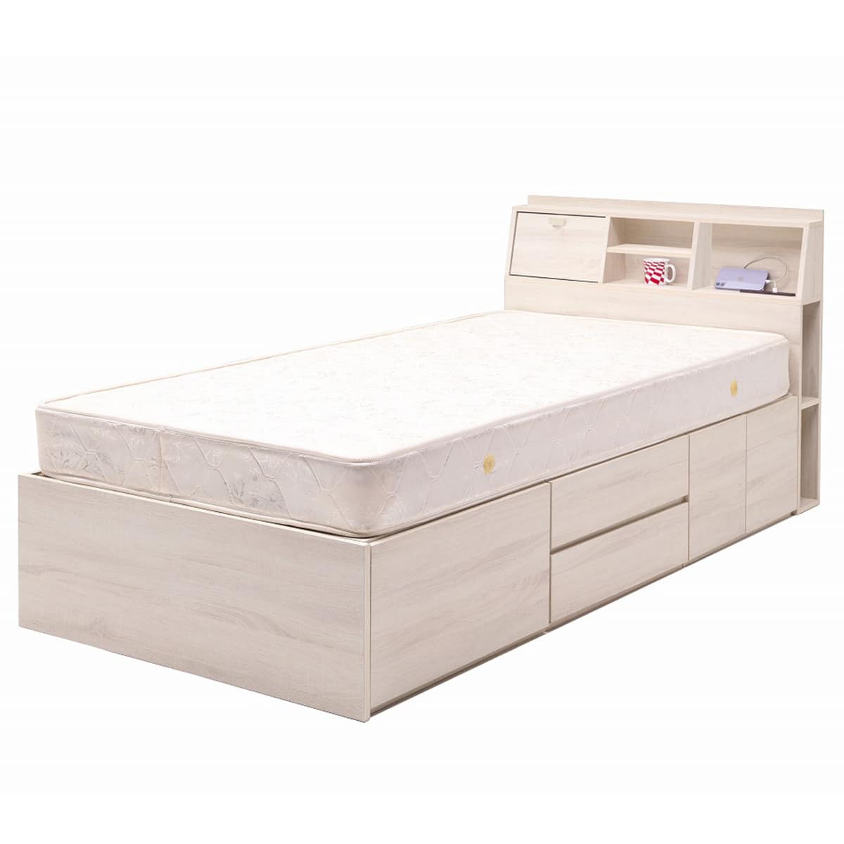 収納付き シングルベッドフレーム(KC WW) | ニトリネット【公式】 家具