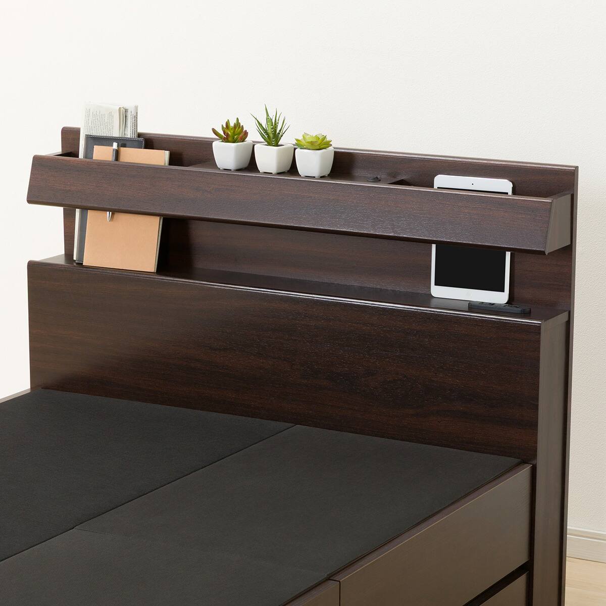 シングル 大容量チェストベッド (DBR) | ニトリネット【公式】 家具