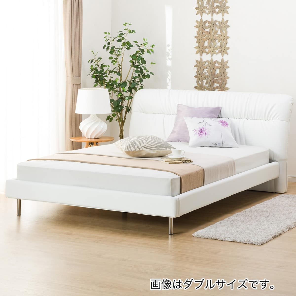 すのこクイーンベッドフレーム(サラス/WH) | ニトリネット【公式