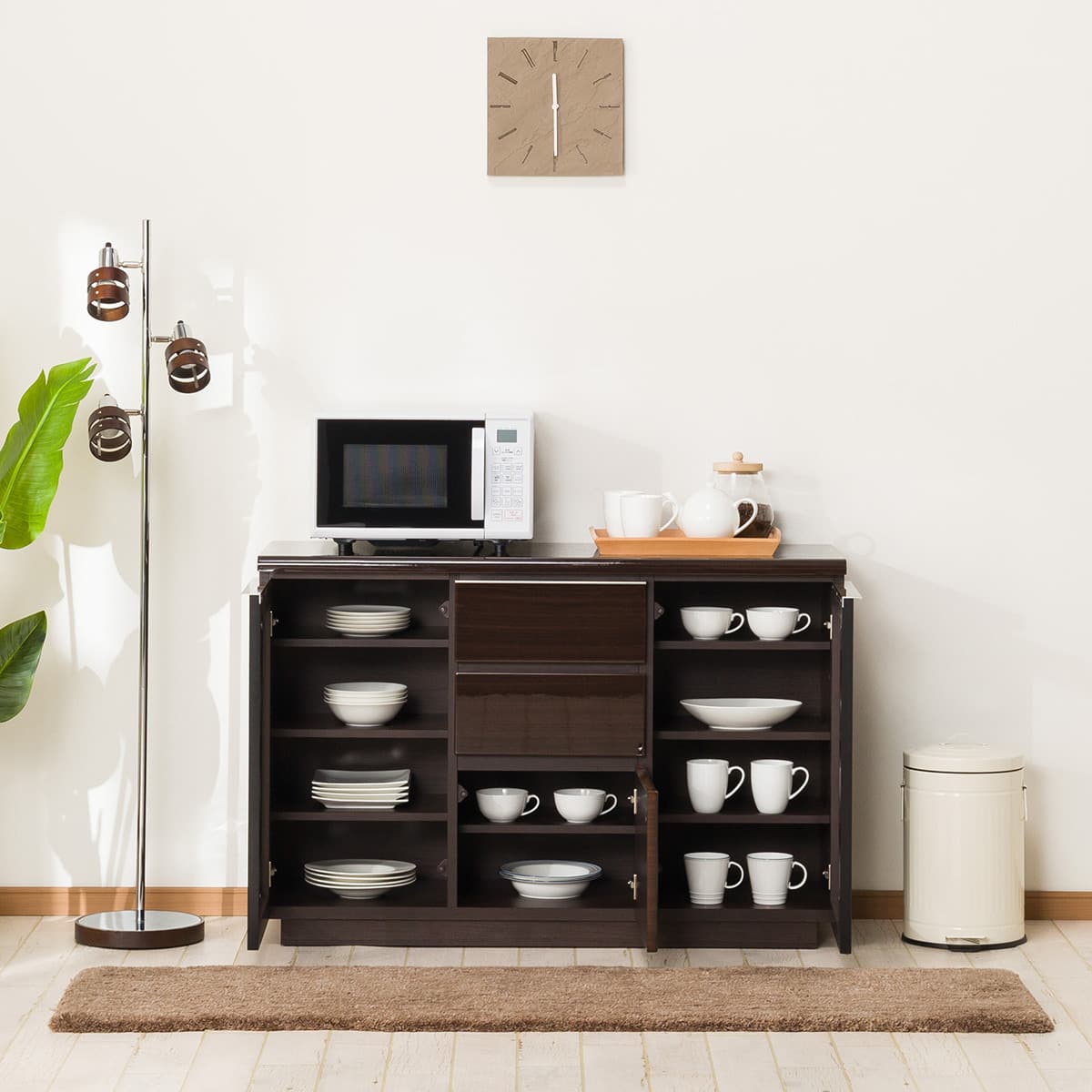 サイドボード (ポスティア120 DBR) | ニトリネット【公式】 家具