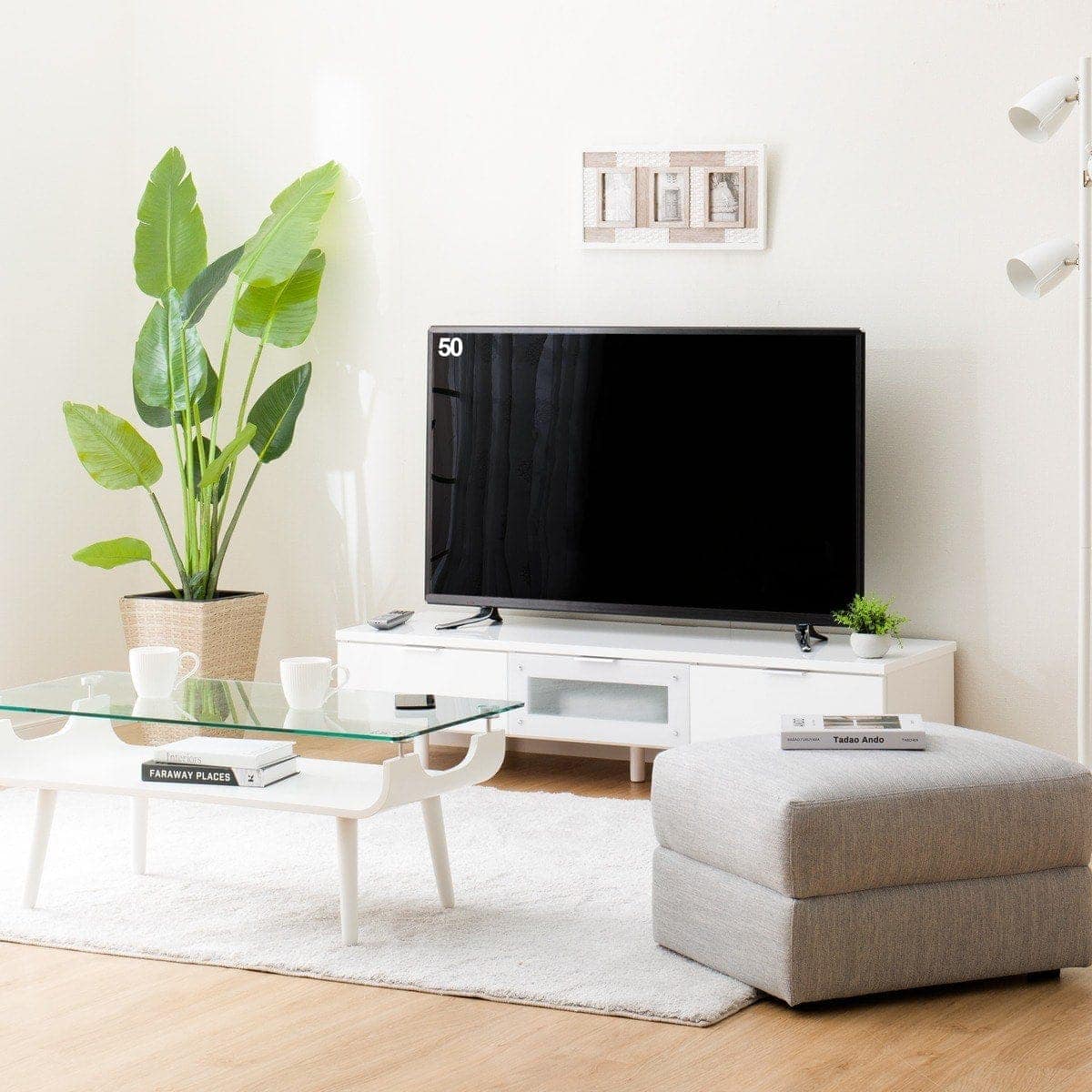 テレビ台(ローボードエトナ140LB WH/SI) | ニトリネット【公式】 家具