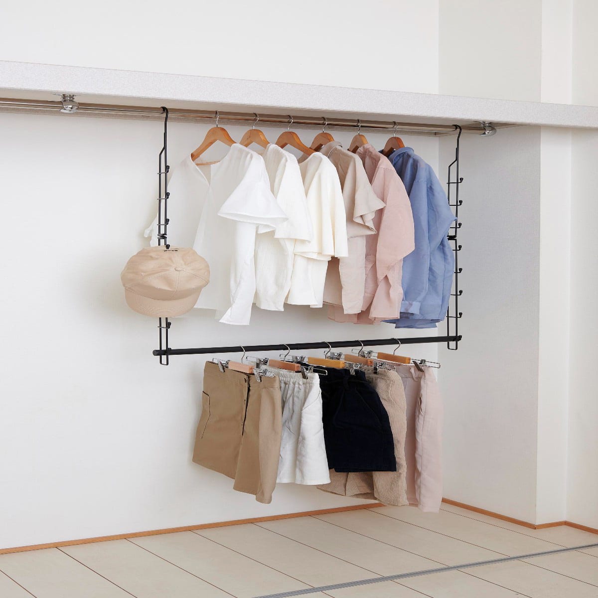 クローゼット吊り下げハンガー(ブラック) | ニトリネット【公式】 家具