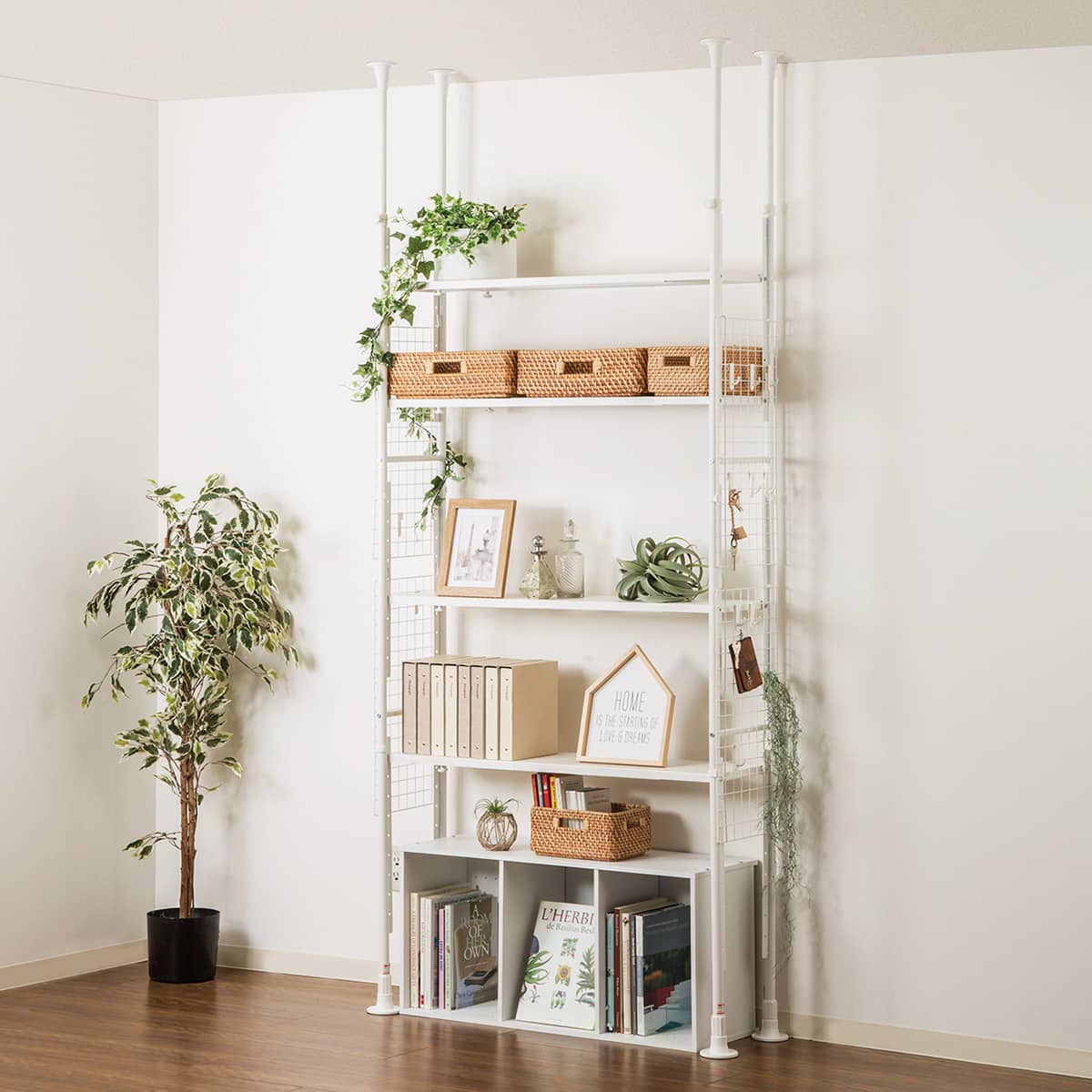 突っ張りシェルフ アルゴス90(ホワイト) | ニトリネット【公式】 家具