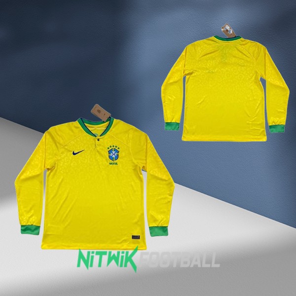 ブラジル代表 ユニフォーム 長袖 2022-2023 ホーム | NITWIKFOOTBALL