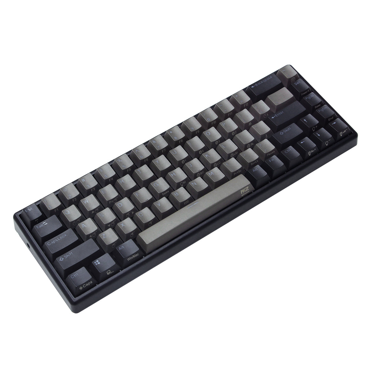 NiZ ATOM68 静電容量無接点ワイヤレスキーボード バックライト付き 黒い