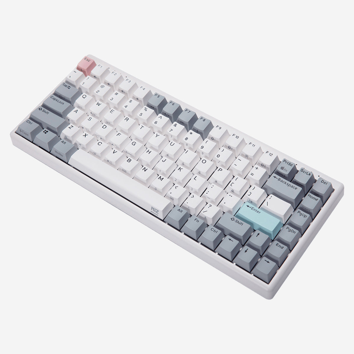 NiZ Mini84 静電容量無接点キーボード コンパクトサイズ 白い