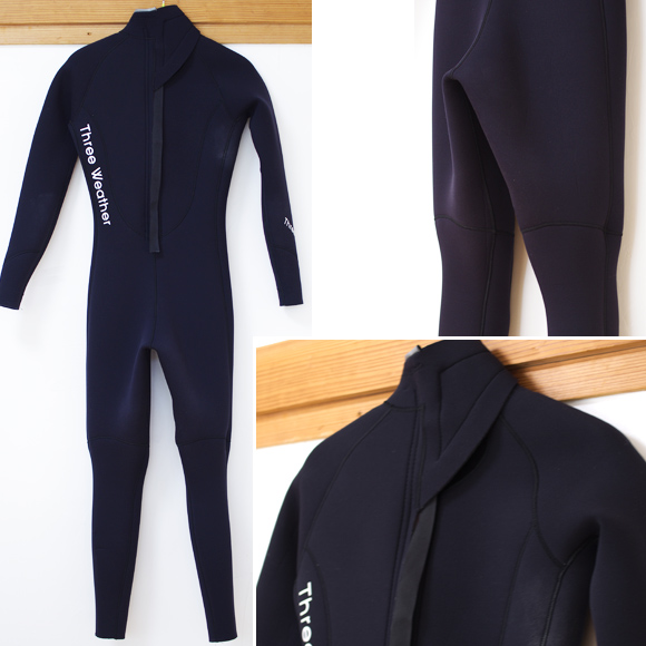 激安」Three Weather 中古ウェットスーツ 3/2mm フルスーツ (No