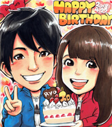 誕生日プレゼント用に似顔絵をお作りします。 - オレンジスマイル