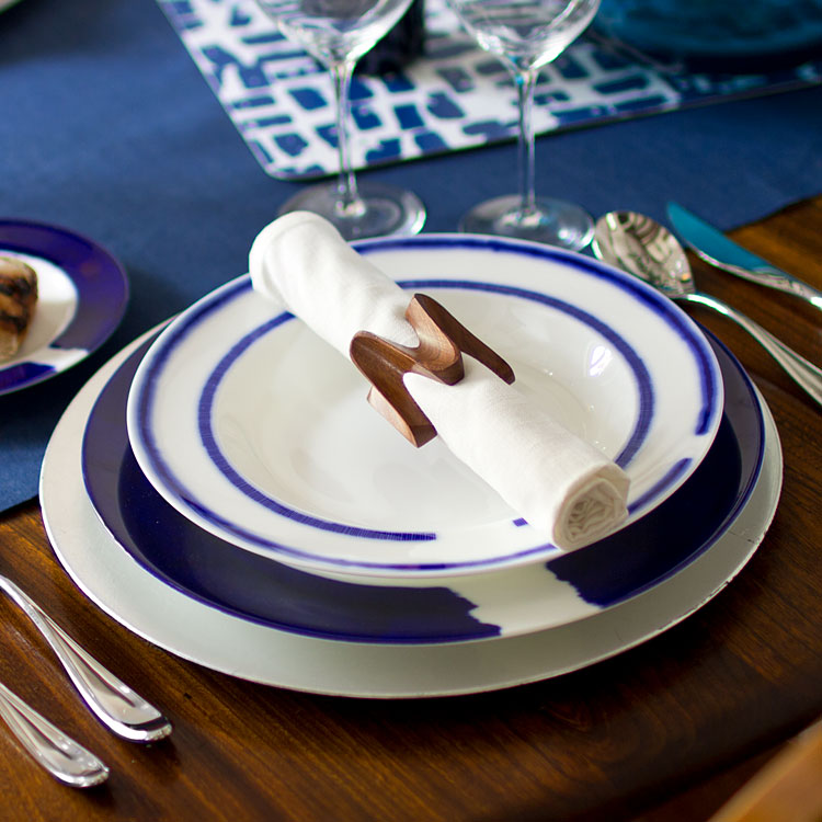 nikko食器｜Paola Navone｜26cmパスタプレート｜BLUE RING｜ニッコー