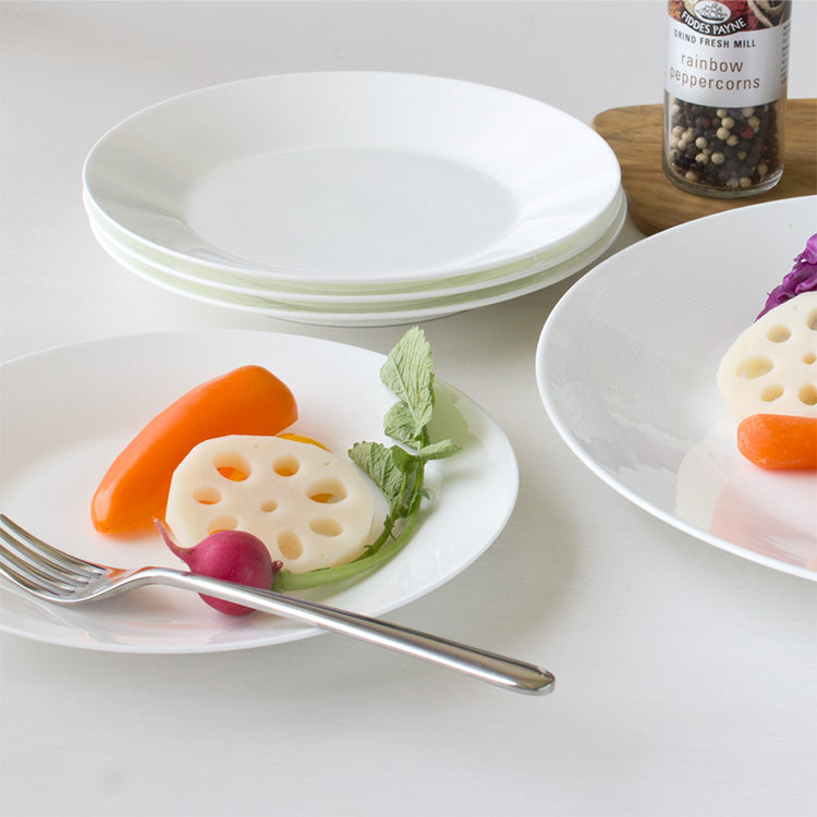 白いブランド食器｜ペア18cmプレート｜EXQUISITE｜ニッコー公式