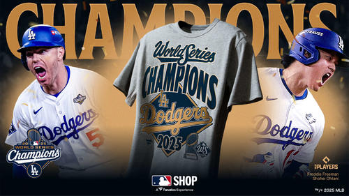 ドジャースWS連覇を記念し、特別限定グッズをMLB公式オンライン